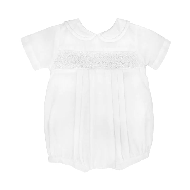 Petit Ami - Boy's Romper With Smocking