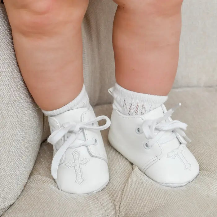 Baby Cross Embroidery Shoes