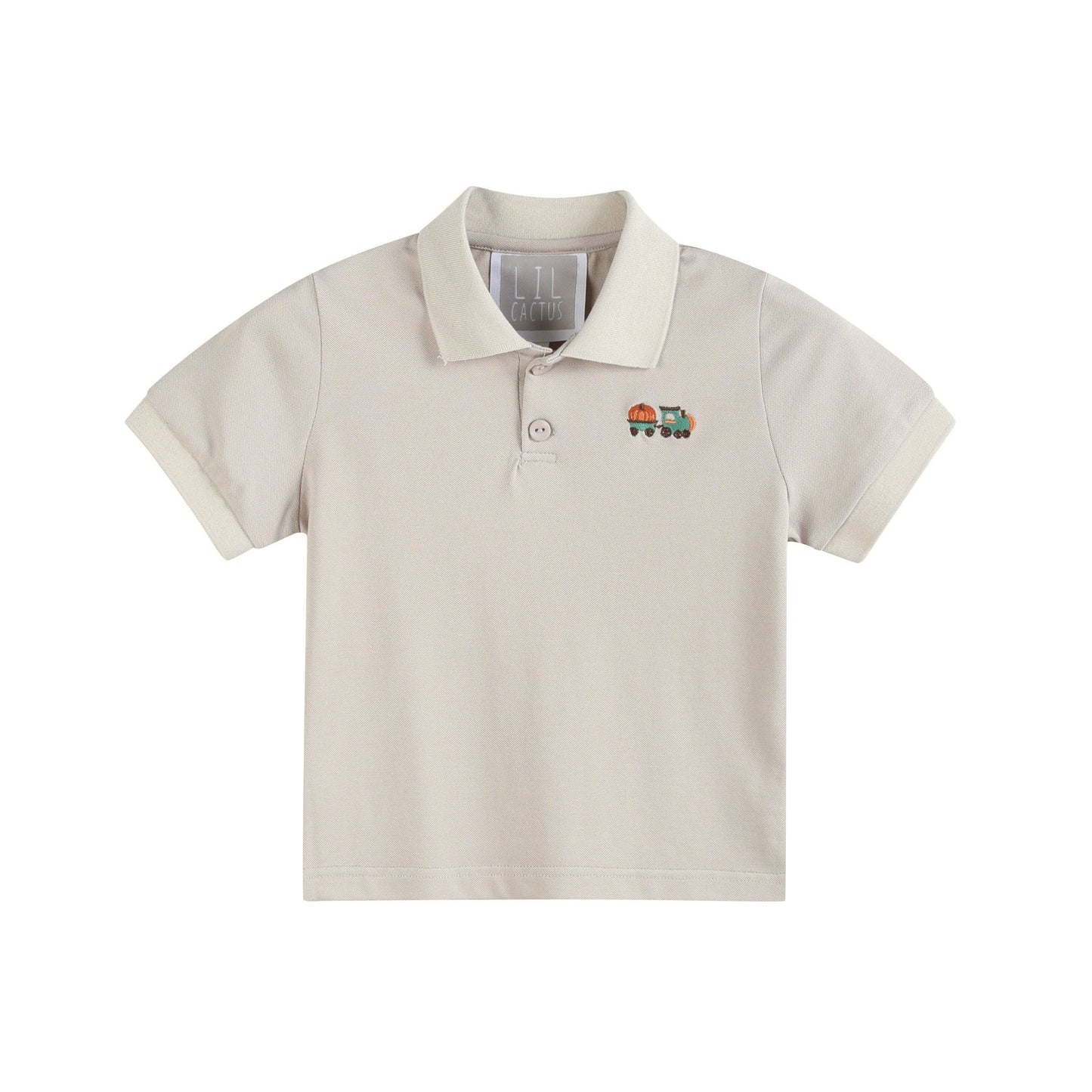 Sand Beige Tractor Polo Golf Shirt