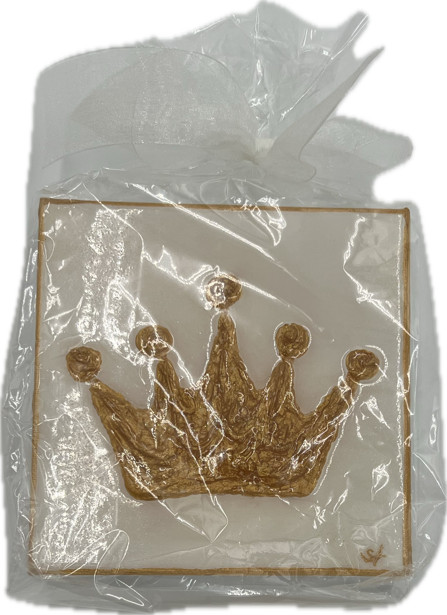 Mon Cher - Canvas Art  Gold Crown