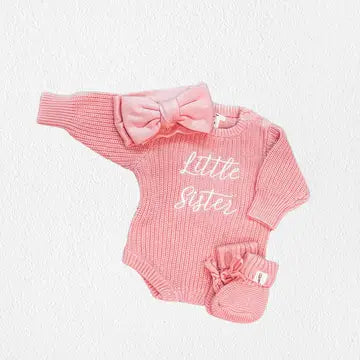 'Little Sister' Announcement Romper