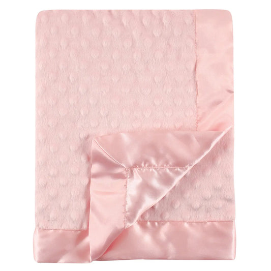 Dot Plush Mink Blanket-Pink