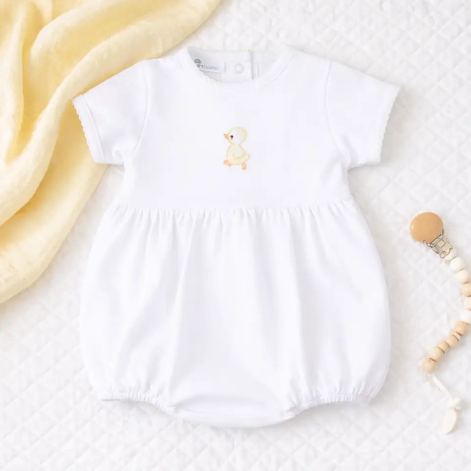 Downy Ducklings Embroidered Bubble