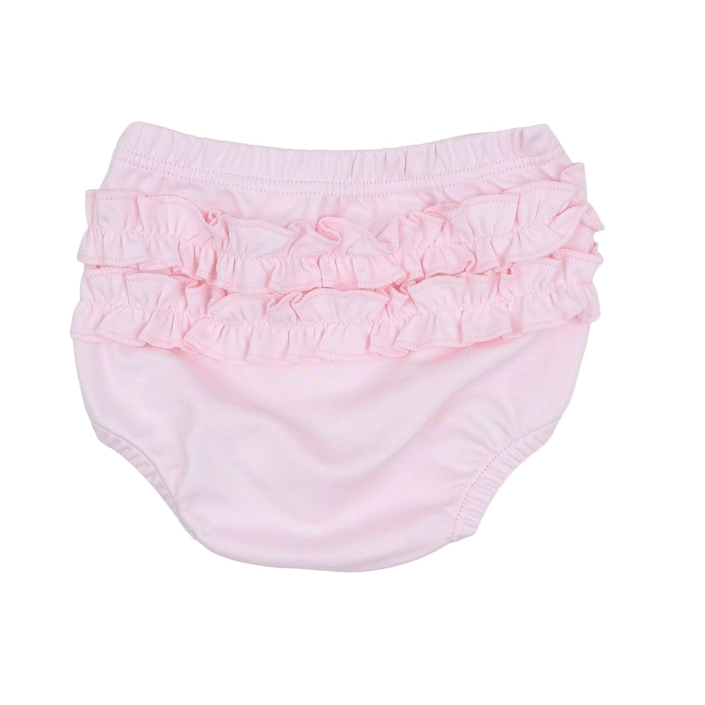 Solid Essentials Ruffle Diaper Cover Set - Pink