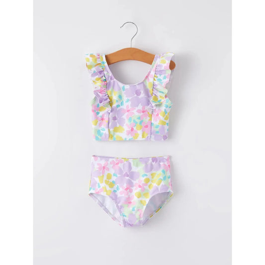 Purple Flowers Swimsuit