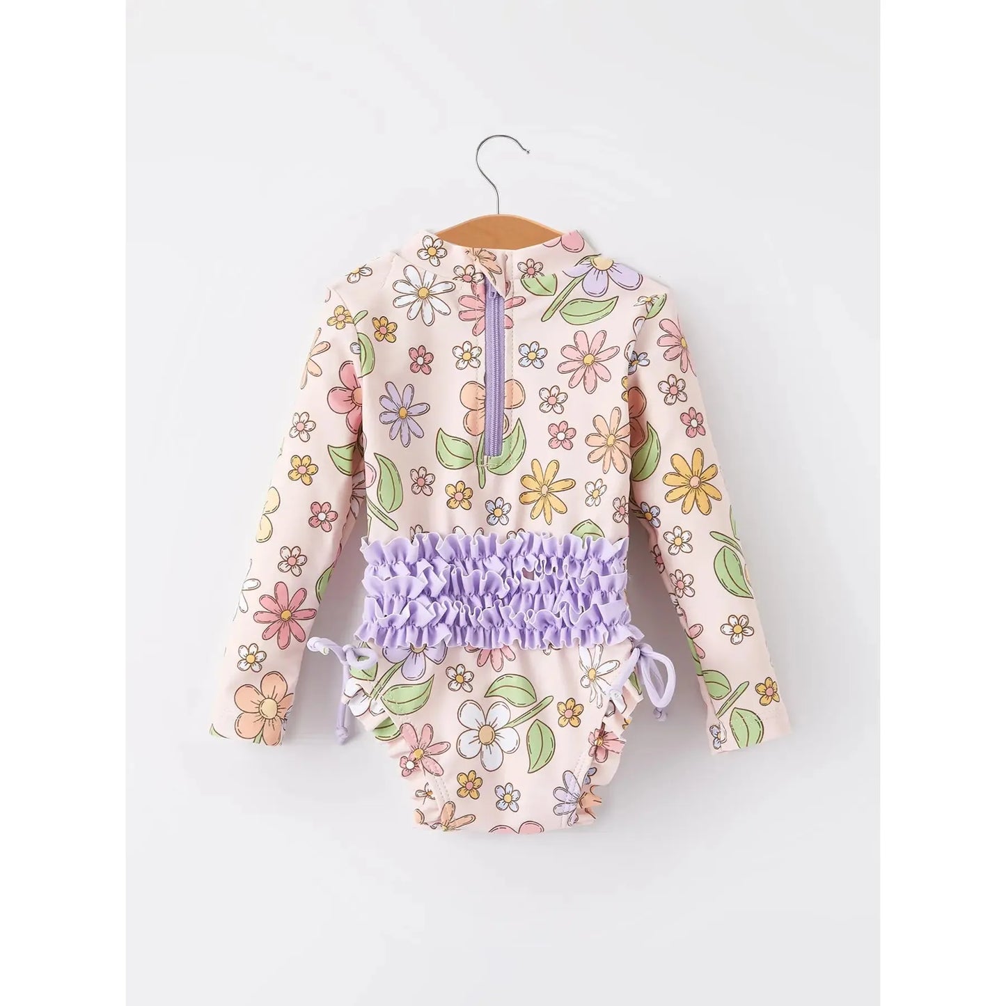 Floral Girls One-Piece Swimsuit