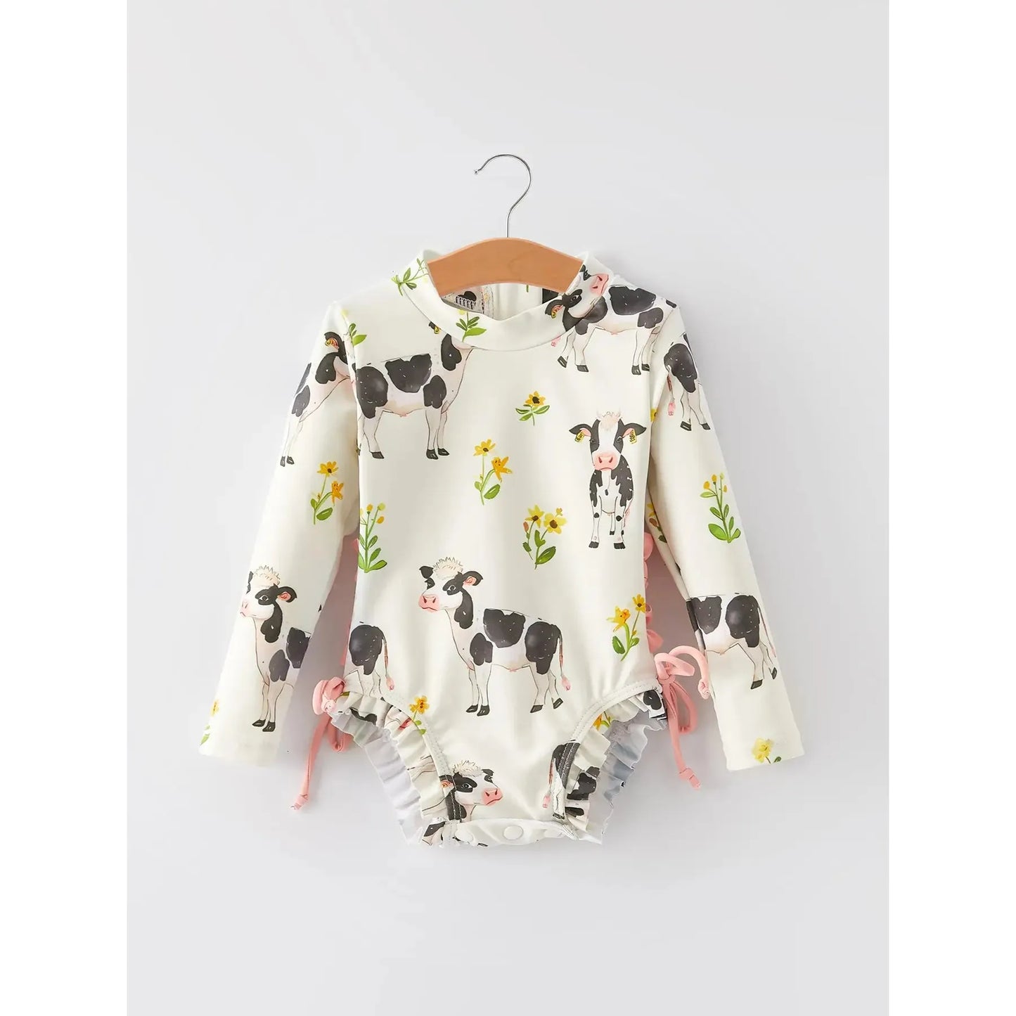 Cow Floral Swimsuit