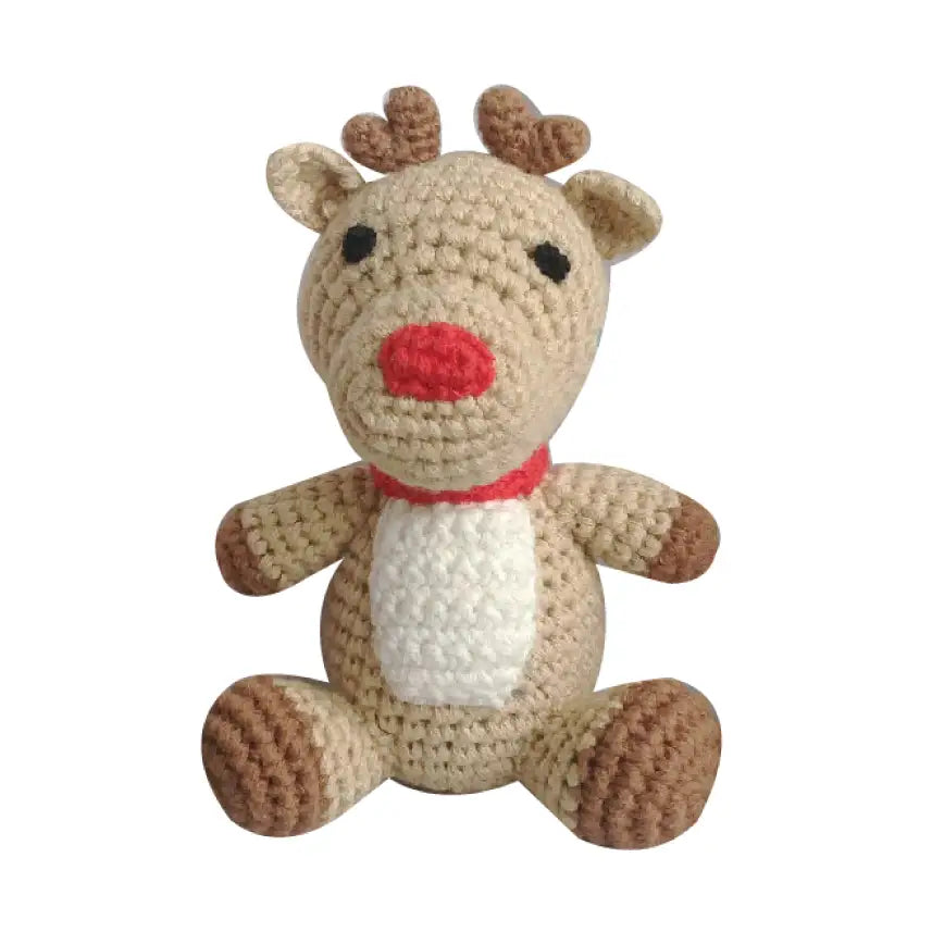 Reindeer Hand-Crochet Rattle
