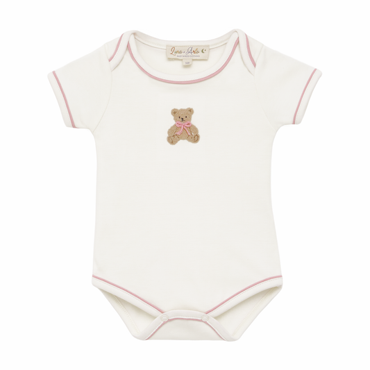 Bear Hugs Lap Bodysuit - Dusty Rose