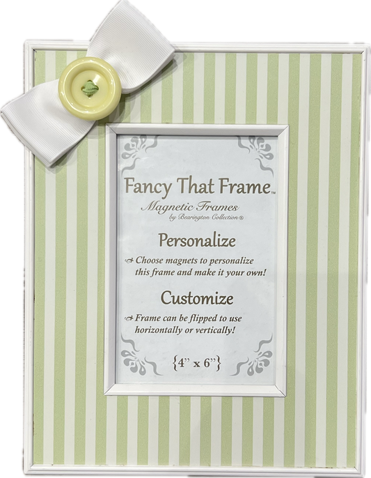 Magnetic Green Stripe Picture Frame