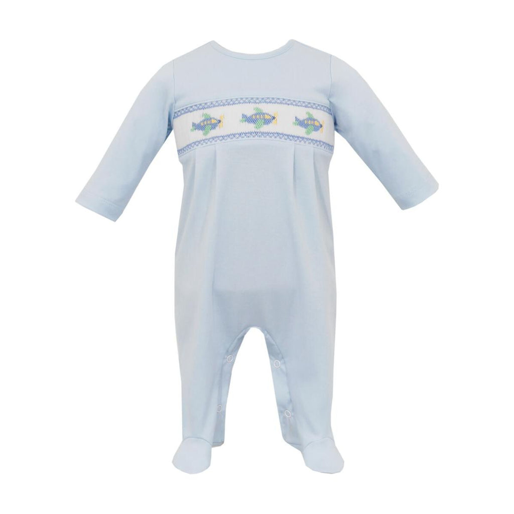 Petit Bebe Airplane Smock Boy Footie