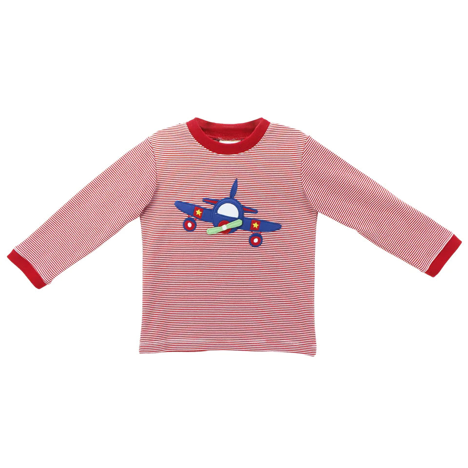 Boys Airplane Harry's Play Applique Shirt