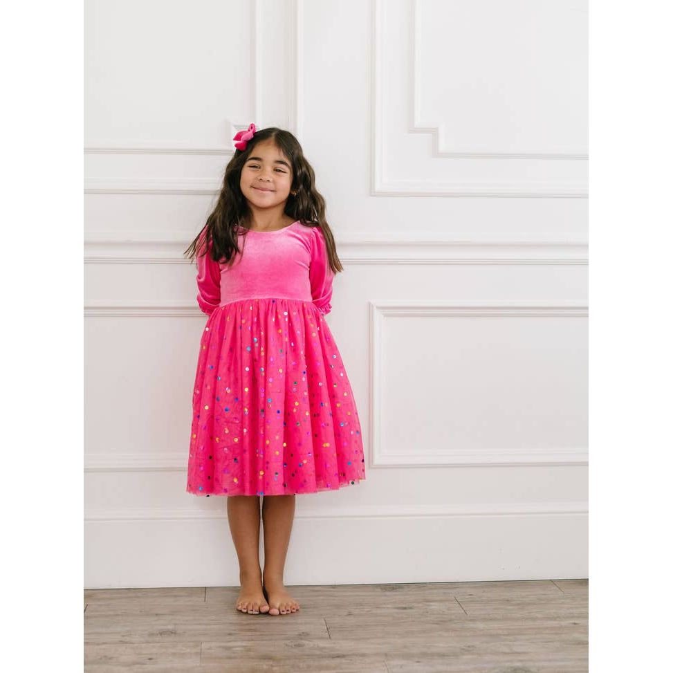 Ollie Jay Diana Dress in Confetti Pop
