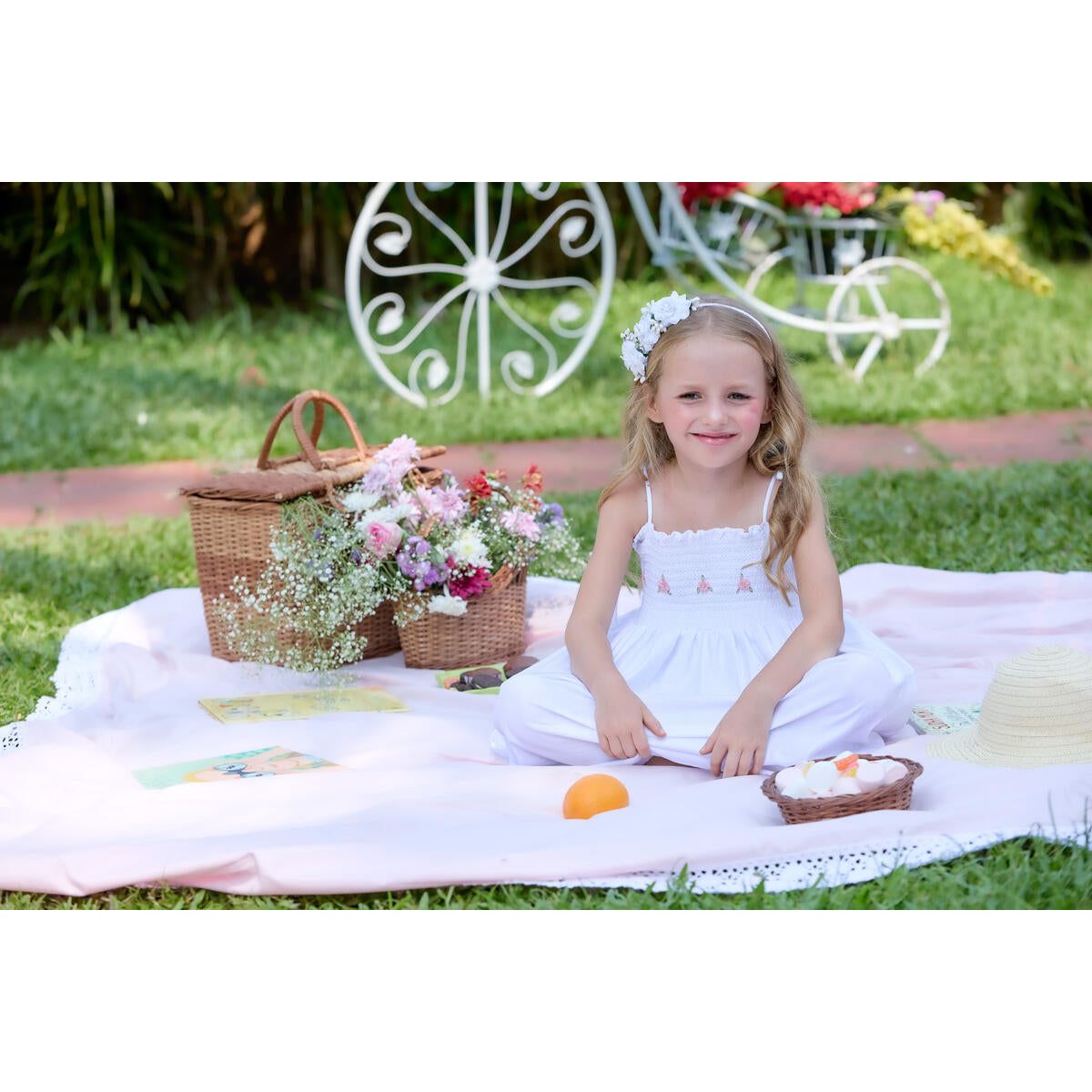 Evelyn Strap Dress White