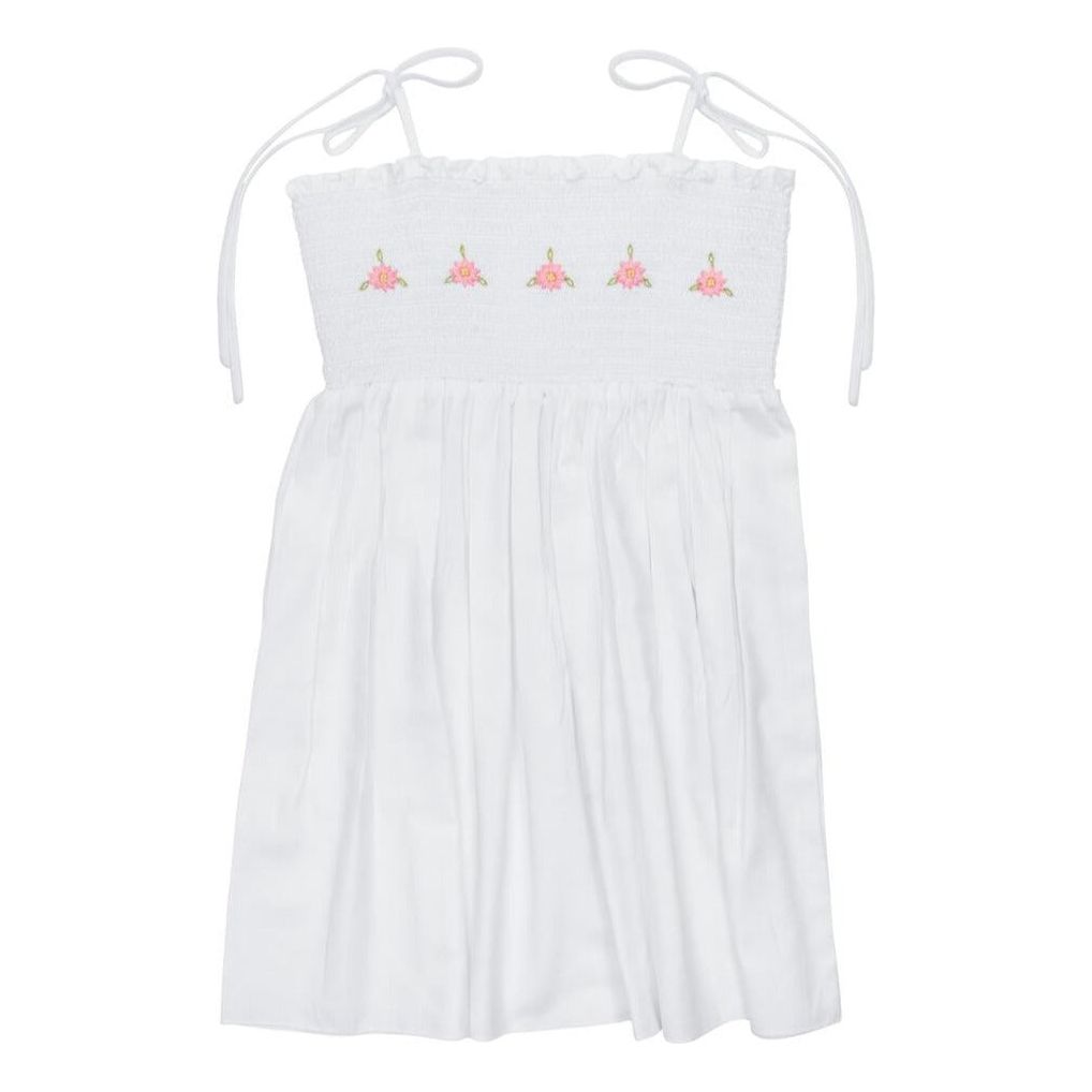 Evelyn Strap Dress White