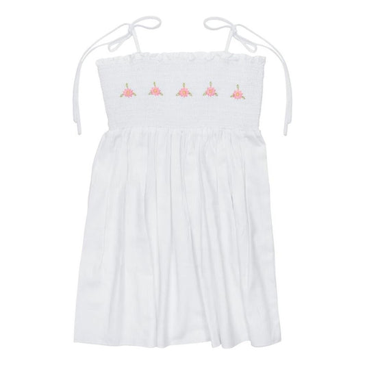 Evelyn Strap Dress White