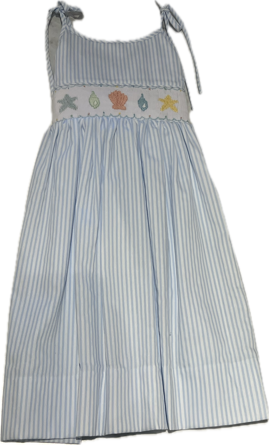 Lulu Bebe Seashell Smocked Joice Sundress