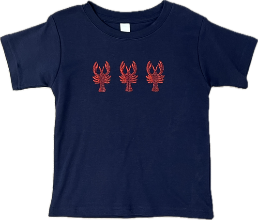 Crew Shirt Crawfish Embroidered Trio