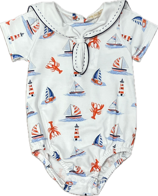 Sailing in Summer Bubble w/ Sailor Collar