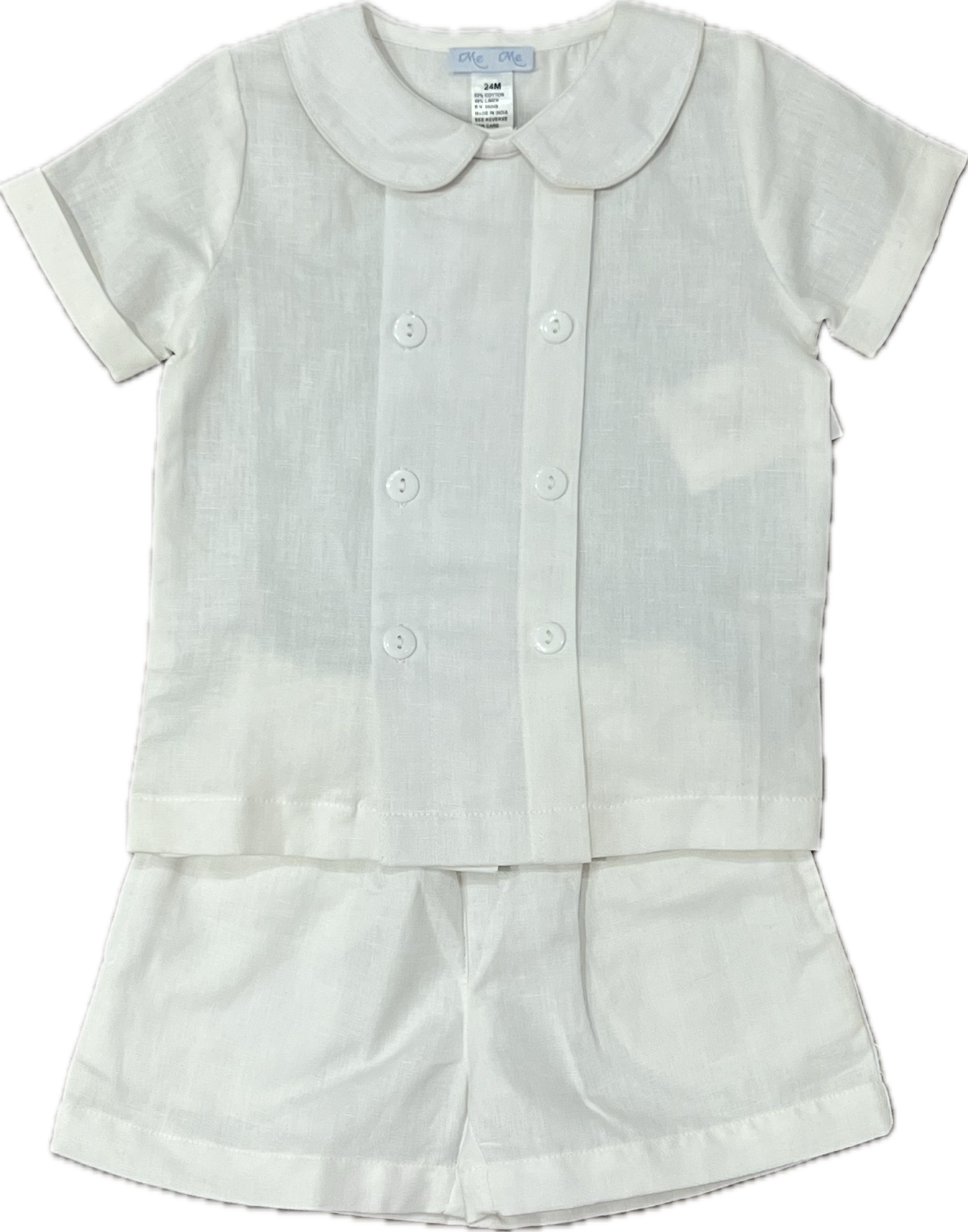 Meme Linen Boy Short Set