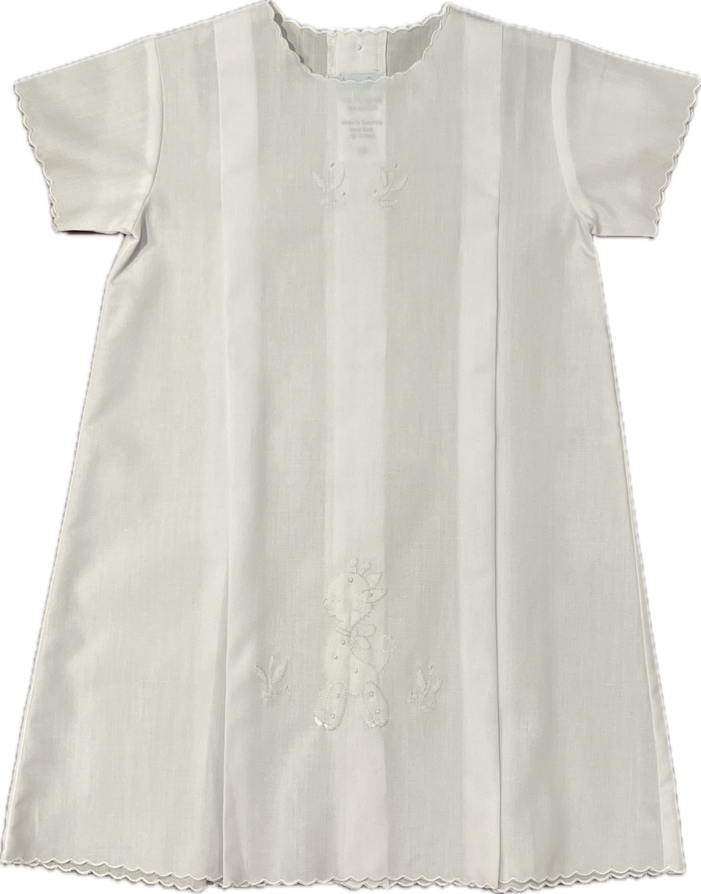 Auraluz Day Gown White & White Giraffe