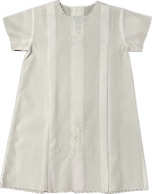 Auraluz Day Gown White & White Giraffe