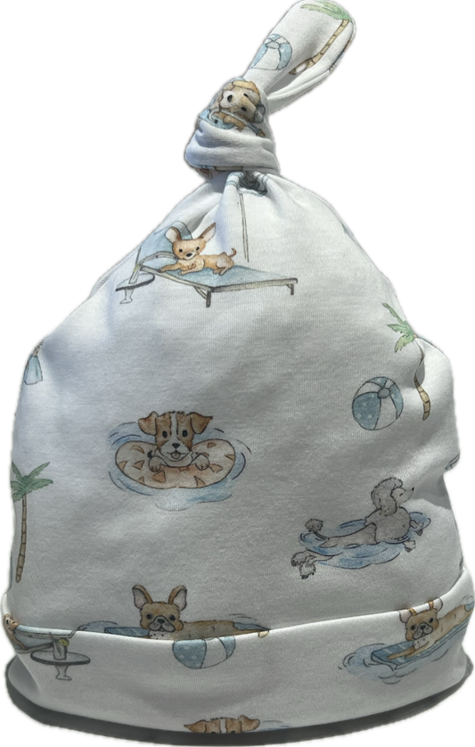 Baby Club Chic Doggie Resort Knotted Hat