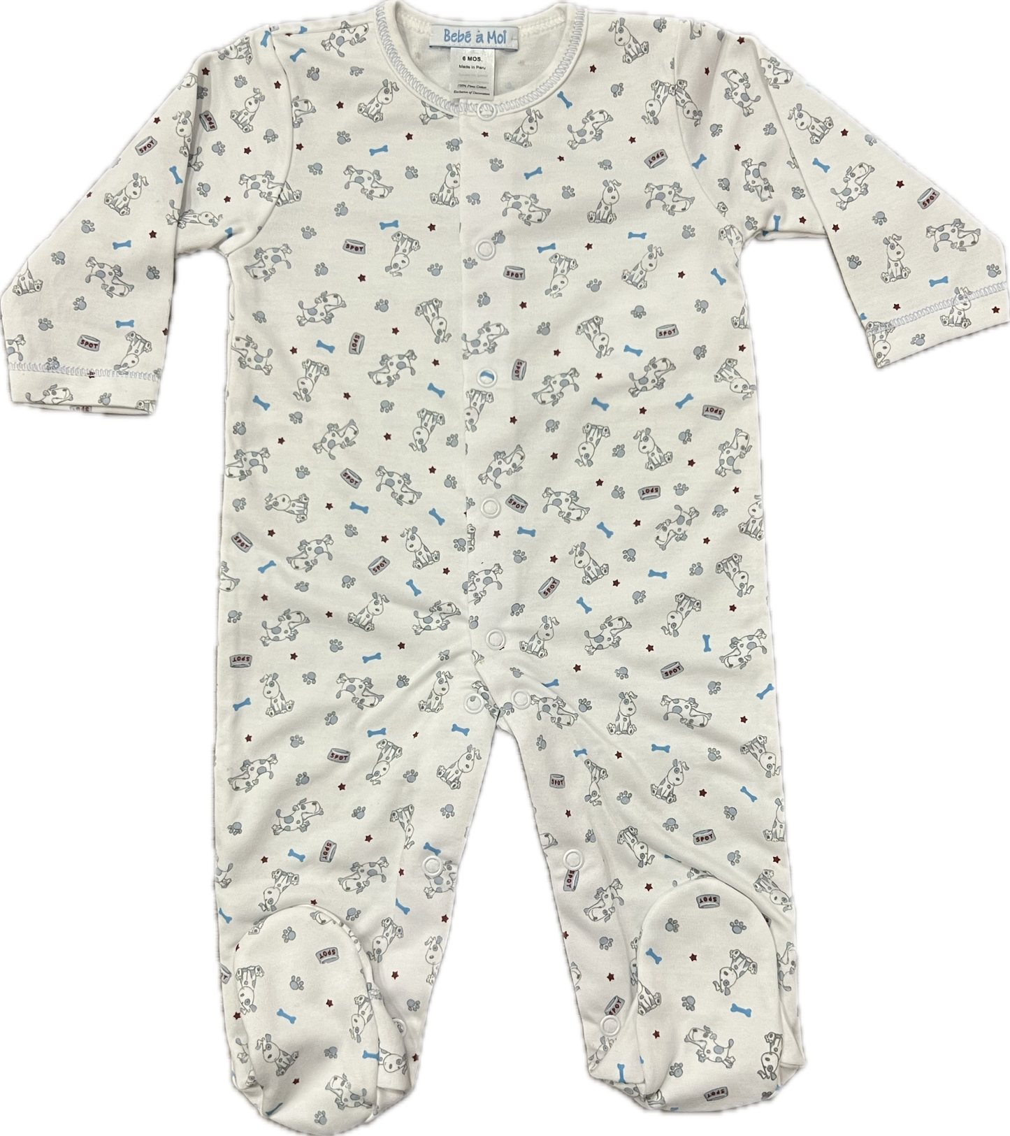 Bebe a Moi - Bam Spot Dog Footie