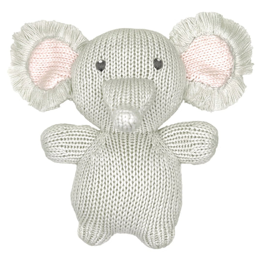 Zubels Pebble The Elephant Calf Rattle Pink
