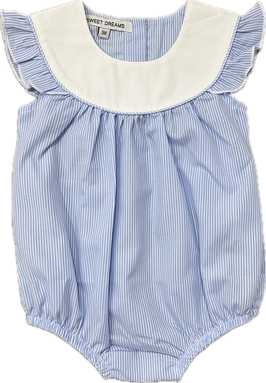 Sweet Dreams - Girls Blue Stripe Bubble