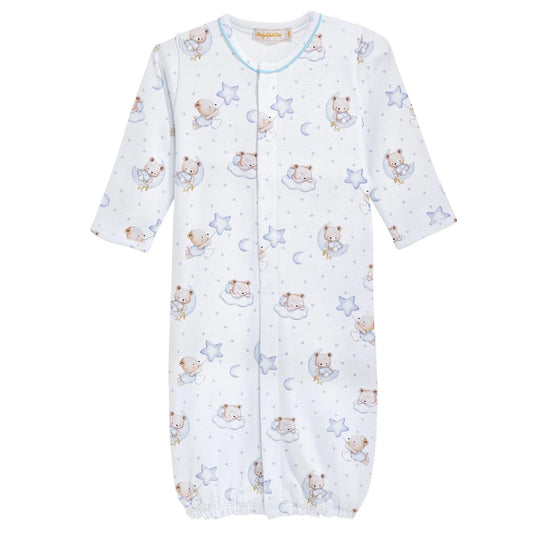 Baby Club Chic Sleep Tight Bear Blue Gown Converter