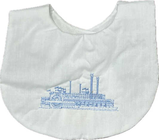 Steamboat Natchez Embroidered Bib