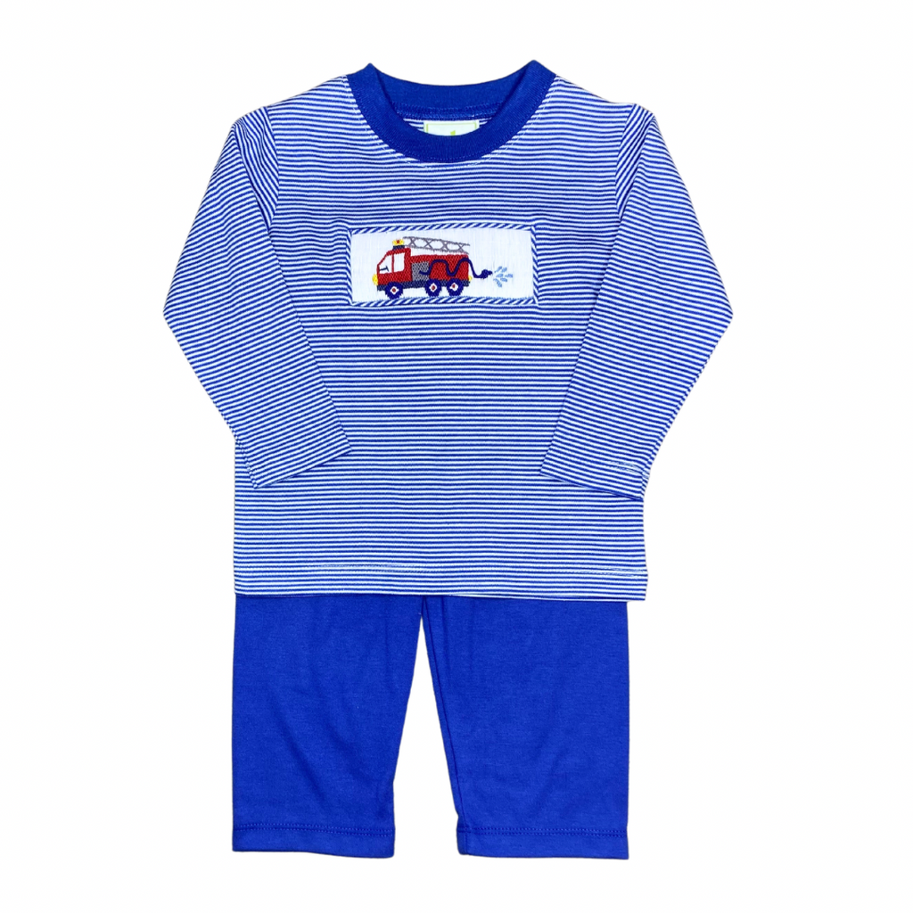 Zuccini Firetruck Royal Blue Leo Pant Set