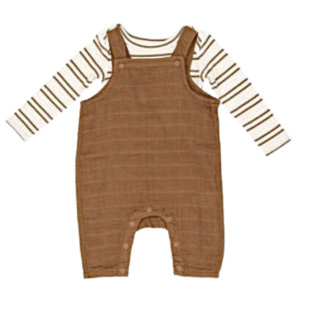 Angel Dear Light Brown Coverall Set