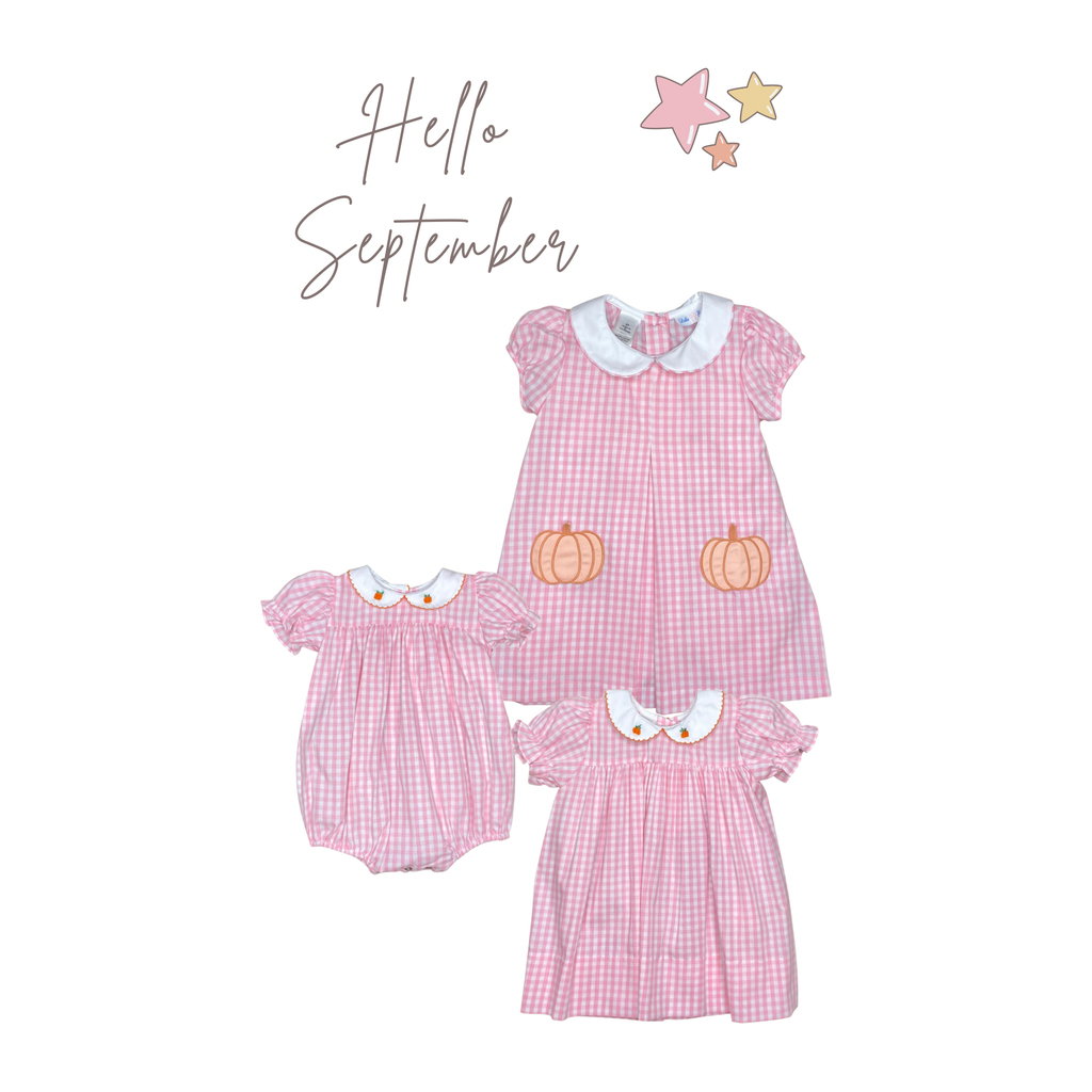 Lulu Bebe Pumpkin Applque Dress Girl
