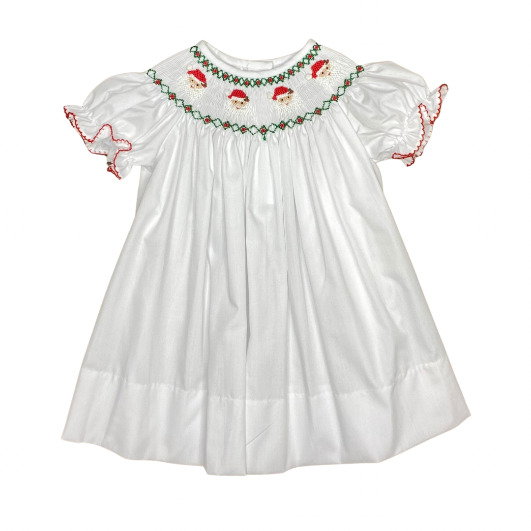 White bishop dress top
