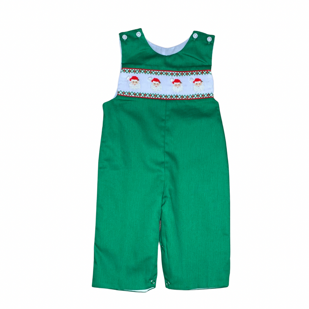 Lulu Bebe Santa Smocked Jon Jon