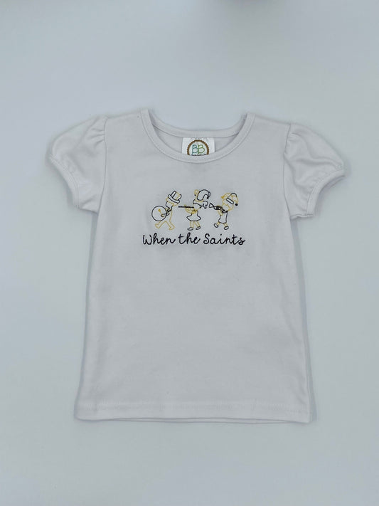 When the Saints Come Marching In Shirt - Girl