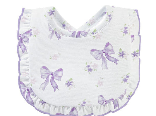 Lavender Bows Bib