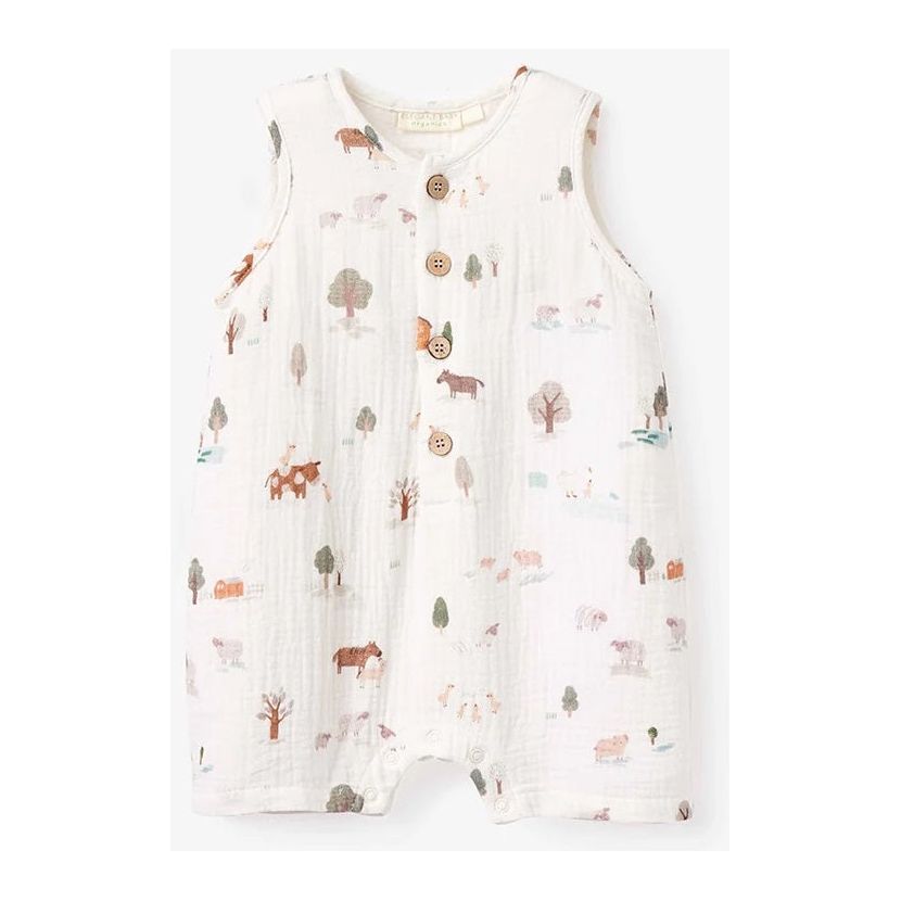Elegant Baby Farm Shortall Print