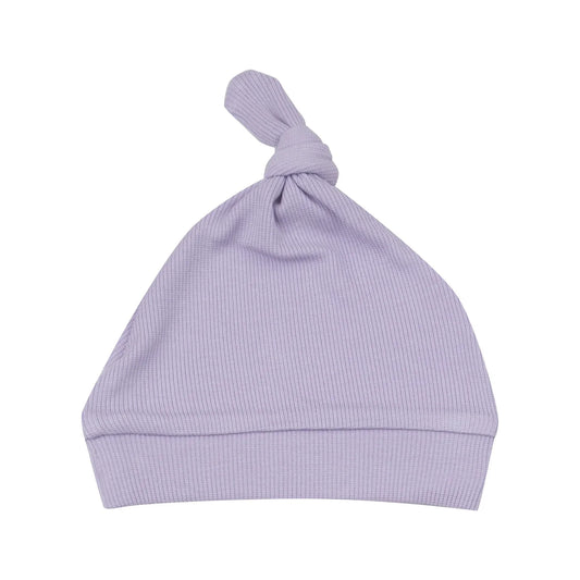 Ribbed Orchid Petal Knotted Hat