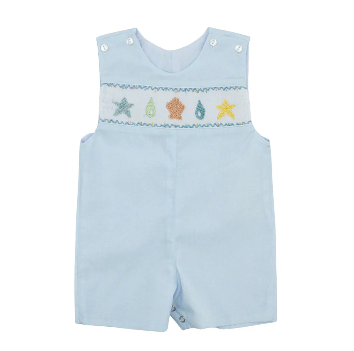 Lulu Bebe Seashell Smocked Pete Shortall