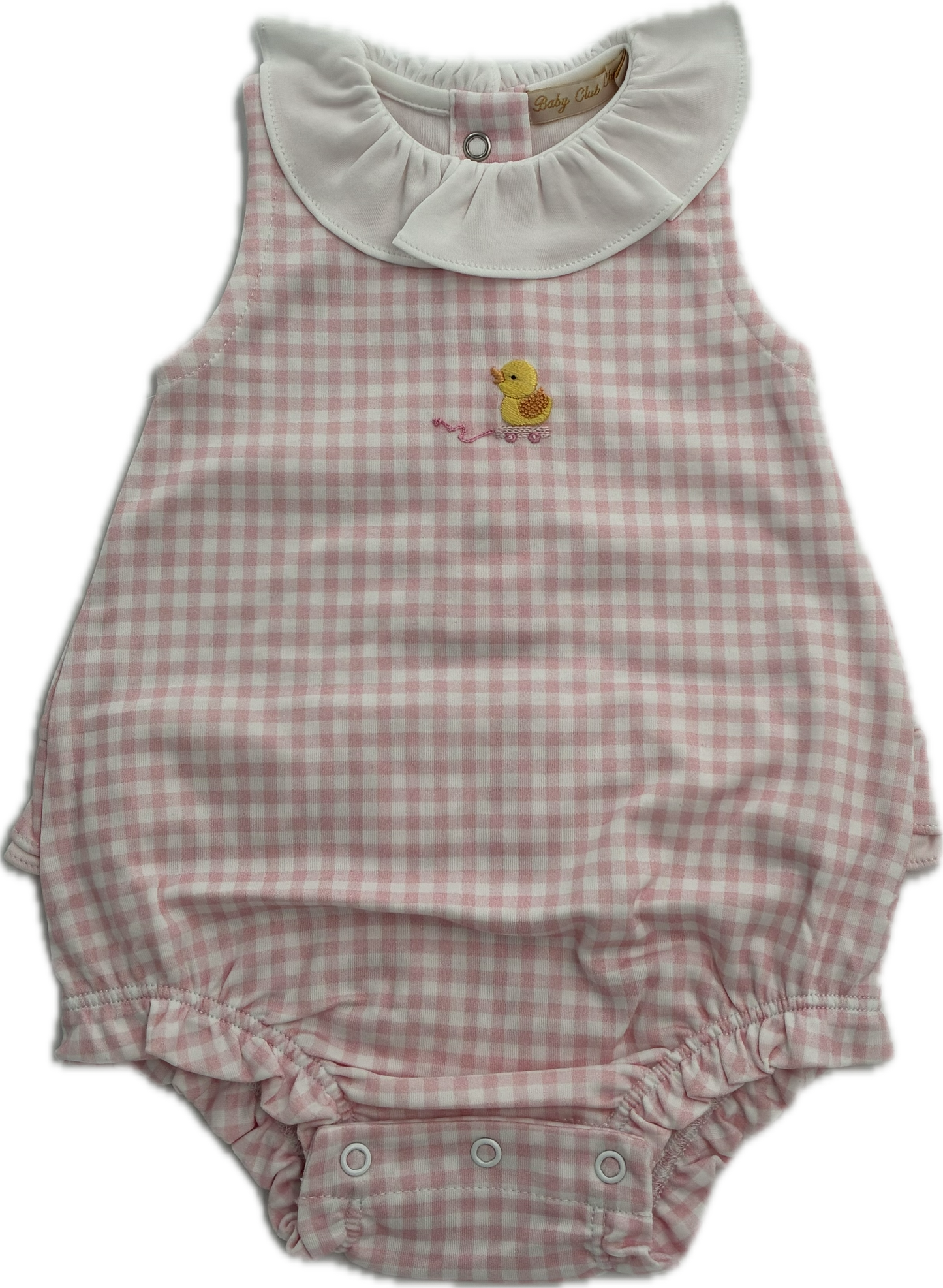 Tiny Duckling Girl Bubble w/ Embroidery