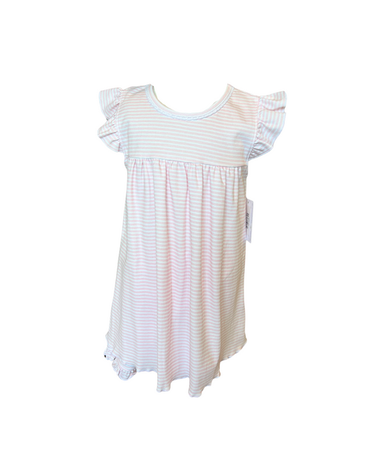 Baby Club Chic Pink Stripes Lounge PJ Set