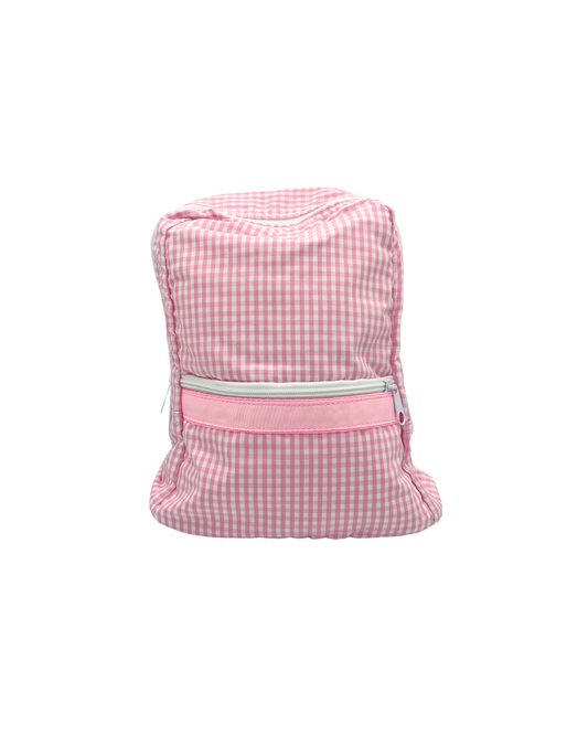 Pink Gingham Backpack