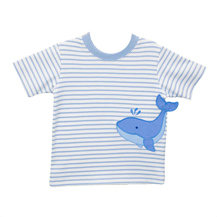 Whale Applique Short Set