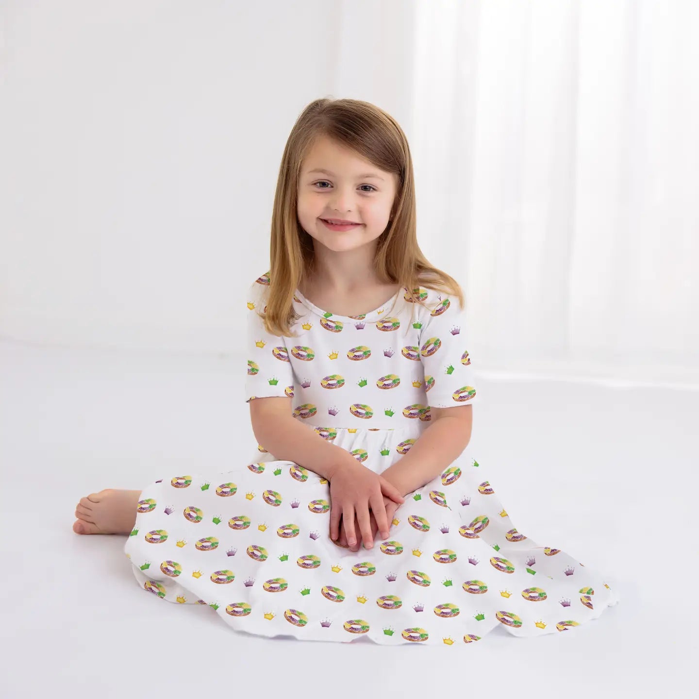 King Cake Organic Cotton Twirl Dress