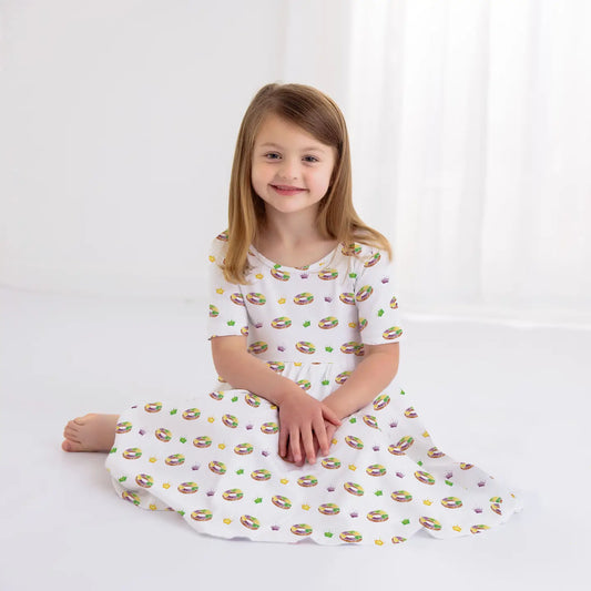 King Cake Organic Cotton Twirl Dress