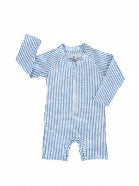 Long Sleeve Rash Guard Swim Romper Shortie