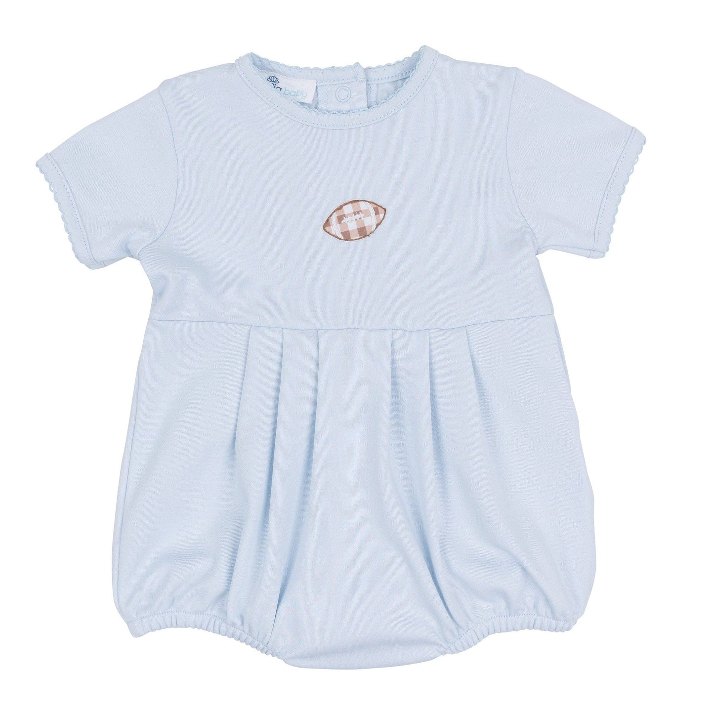 Tiny Tailgater Hand-Embroidered Bubble - Light Blue